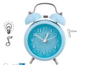 RELOJ ALARMA AZUL 12 CM. COD: 0013272