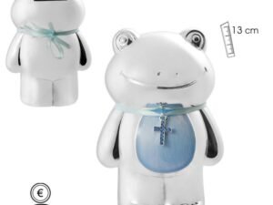 HUCHA RANA AZUL CON CRUZ. COD: 0004096