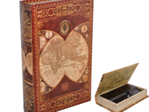 LIBRO-CAJA FUERTE MAPAMUNDI BOOK 16x5x24CM. CD: 41324