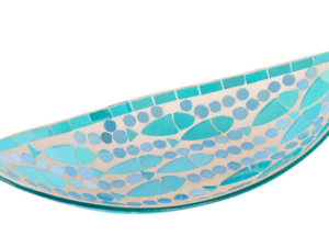 BANDEJA DE VIDRIO CON DISEÑO DE MOSAICO COD: 34513