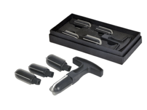 SET RASCADOR NEGRO 4 DIAM: 16,5+18,5+20+22,5MM