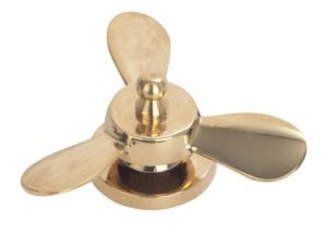 PISAPAPELES LATÓN. MOD: ABRIDOR HÉLICE. COLOR LATÒN. 10 X 10 X 4.5 CM. COD: 30141