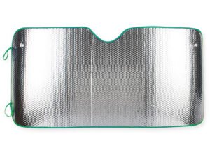 PARASOL DELANTERO DE COCHE. TAMAÑO 180 X 80 CM. PLATEADO.