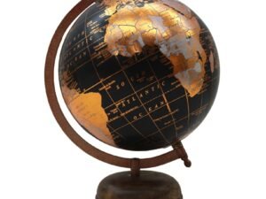 GLOBO TERRAQUEO EN PVC Y MADERA. 20 CM. COD: 33696