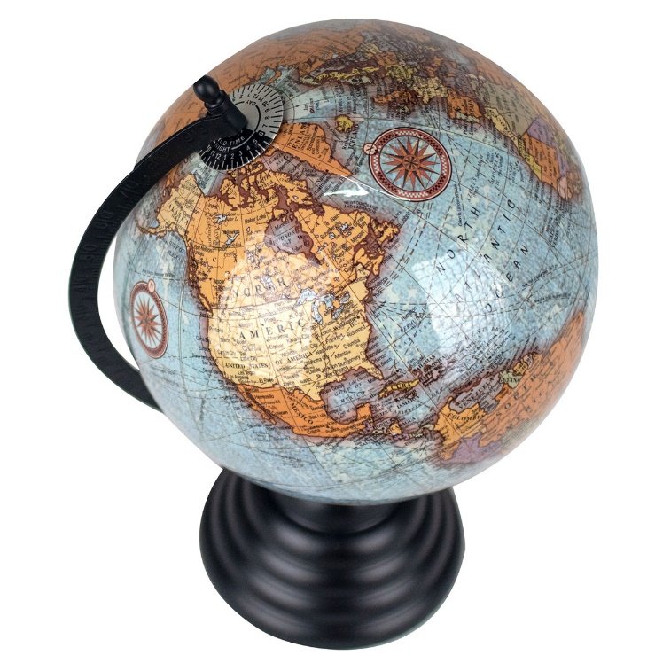 GLOBO TERRAQUEO EN PVC Y METAL. 20CM. COD: 22984 - Imagen 2