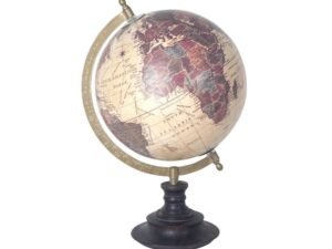 GLOBO TERRAQUEO EN PVC Y MADERA. 20CM. COD: 18963