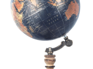 GLOBO TERRAQUEO EN PVC Y MADERA. 20CM. COD: 10146