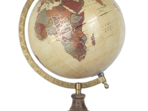 GLOBO TERRAQUEO EN PVC Y MADERA. 20CM. COD: 10127