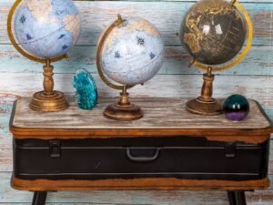 GLOBO TERRAQUEO EN PVC Y METAL. 20CM. COD: 19073