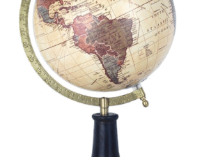 GLOBO TERRAQUEO EN PVC Y MADERA. 20CM. COD: 10137