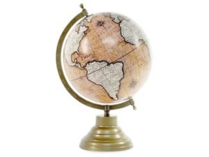 GLOBO TERRAQUEO EN PVC Y METAL. 20CM. COD: 10169