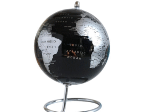 GLOBO TERRAQUEO NEGRO. COD: 42637