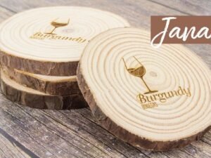 SET DE POSAVASOS DE MADERA “JANAKI”