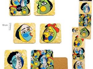 SET 6 POSAVASOS CARAS MODERNAS