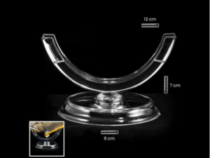 PACK 2 SOPORTE ABANICO TRANSPARENTE AJ554 12X7X9CM. COD: 42383