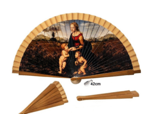 ABANICO MADERA RAPHAEL JARDINERA EN CAJA L:42CM J4. COD: 42945