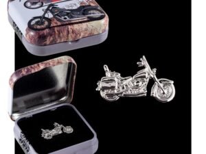 PIN DE MOTO CLÁSICA PLATEADA COD: 0013656