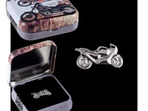PIN DE MOTO CARRERAS PLATEADA COD: 0013657
