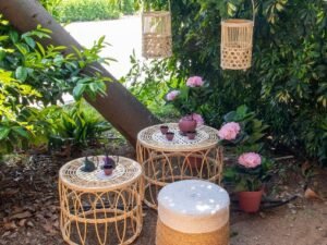 JUEGO DE DOS MESAS MODELO RATTAN COD: 28863