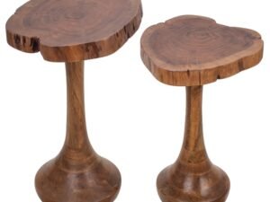 JUEGO DOS MESITAS DE MADERA MODEL ÁRBOL.  COD: 32599