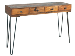 MESA CON CAJONES MODELO CONSOLA.  COD: 19554