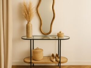 MESA CONSOLA METAL REJILLA COD: 34555