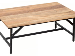 MESA RECTANGULAR BAJA DE INTERIORES DE MADERA. COD: 36349