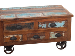 MESITA CON RUEDAS 5 CAJONES VITAGE COD: 27846