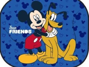 PARASOL CUBREVENTANILLA DE COCHE MODELO DISNEY MICKEY. TAMAÑO 44 X 35 CM. MULTICOLOR.