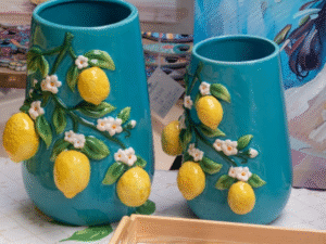 JARRÓN RAMA DE LIMONES. GRANDE. MOD: LIMONES III. COD: 35118