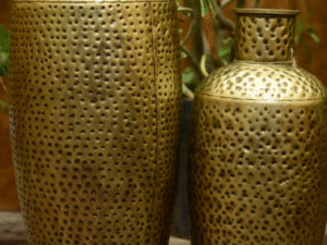 JARRÓN DE HOJALATA. PEQUEÑO. MOD: ANTIGUO III. COD: 34059.