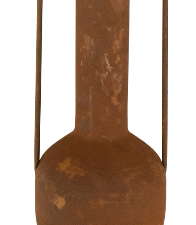 JARRÓN DE METAL DOS ASAS. MOD: ANTIGUO XII. COD: 34878.