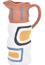 JARRÓN DE CERÁMICA DOS ASAS. MOD:  PICASSO I. COD: 29952.