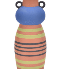 JARRÓN DE CERÁMICA CON ASAS. MOD: PICASSO VI. COD: 31068.