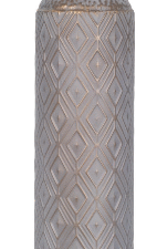 JARRÓN DE METAL FORMA BOTELLA. GRANDE. MOD: MODERNO II. COD: 34154.