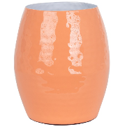 JARRÓN DE METAL. MARRÓN ANARANJADO. MOD: MODERNO VI. COD: 34074.