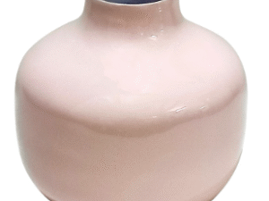 JARRÓN DE METAL. BLANCO ROTO. MOD: MODERNO VIII. COD: 34088.