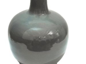 JARRÓN DE HIERRO CALADO. GRIS. MOD: MODERNO IX. COD: 34089.