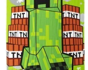 TOALLA DE PLAYA MODELO MINECRAFT. DE MICROFIBRA. MULTICOLOR. TAMAÑO 70x140. COD: 42200010388-CRD
