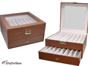 GUARDA ABANICOS-16 MARRON/22 DR303 27X27X15CM. COD: 41964