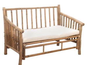 SOFÁ DOS PLAZAS VERANO BAMBÚ Y ALGODÓN.  COD: 29289