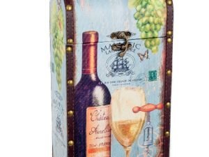 CAJA PARA GUARDAR 2 BOTELLAS DE VINO. COD: 27575