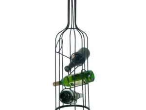 BOTELLERO DE METAL EN FORMA DE BOTELLA. COD: 20785