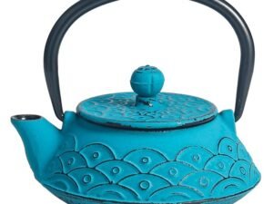 TETERA DE HIERRO COLADO DE 0,2 L. AZUL. COD: 29434