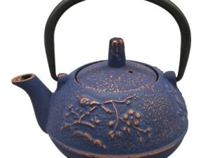 TETERA DE HIERRO COLADO DE 0,3 L. AZUL MARINO. COD: 34182