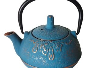 TETERA DE HIERRO COLADO DE 0,3 L. AZUL. COD: 34183