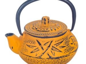 TETERA DE HIERRO COLADO DE 0,3 L. COLOR AMARILLO. COD: 29424