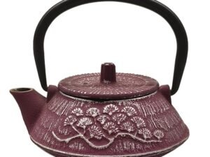 TETERA DE HIERRO COLADO DE 0,4 L. ROJO BERMELLÓN. COD: 34184