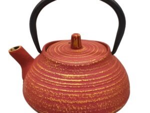 TETERA DE HIERRO COLADO DE 0,4 L. ROJO. COD: 34189