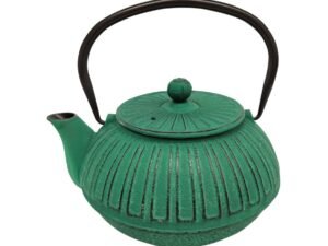 TETERA DE HIERRO COLADO DE 0,6 L. VERDE. COD: 24309